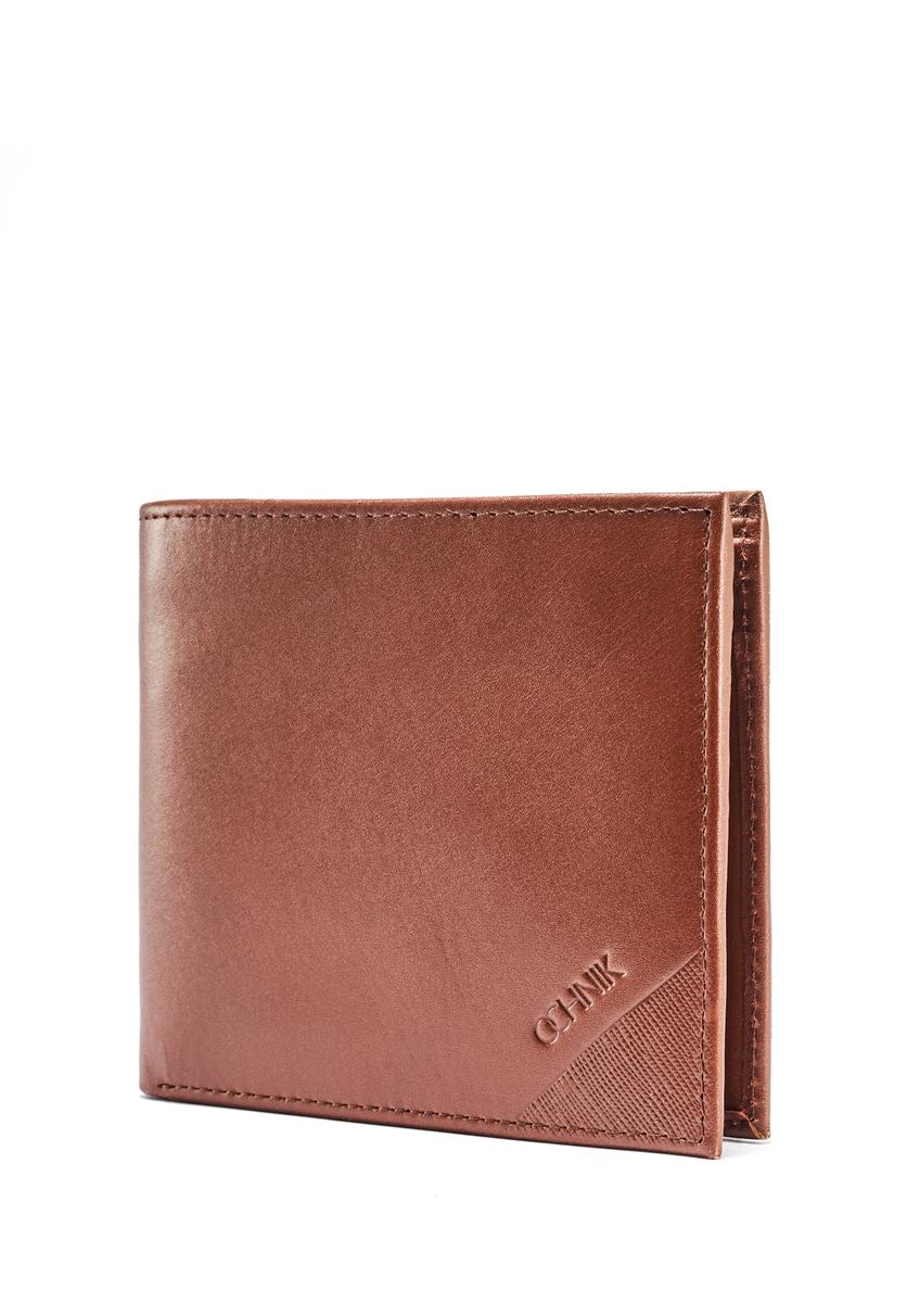Brown leather men's wallet PORMS-0636-88(W25)