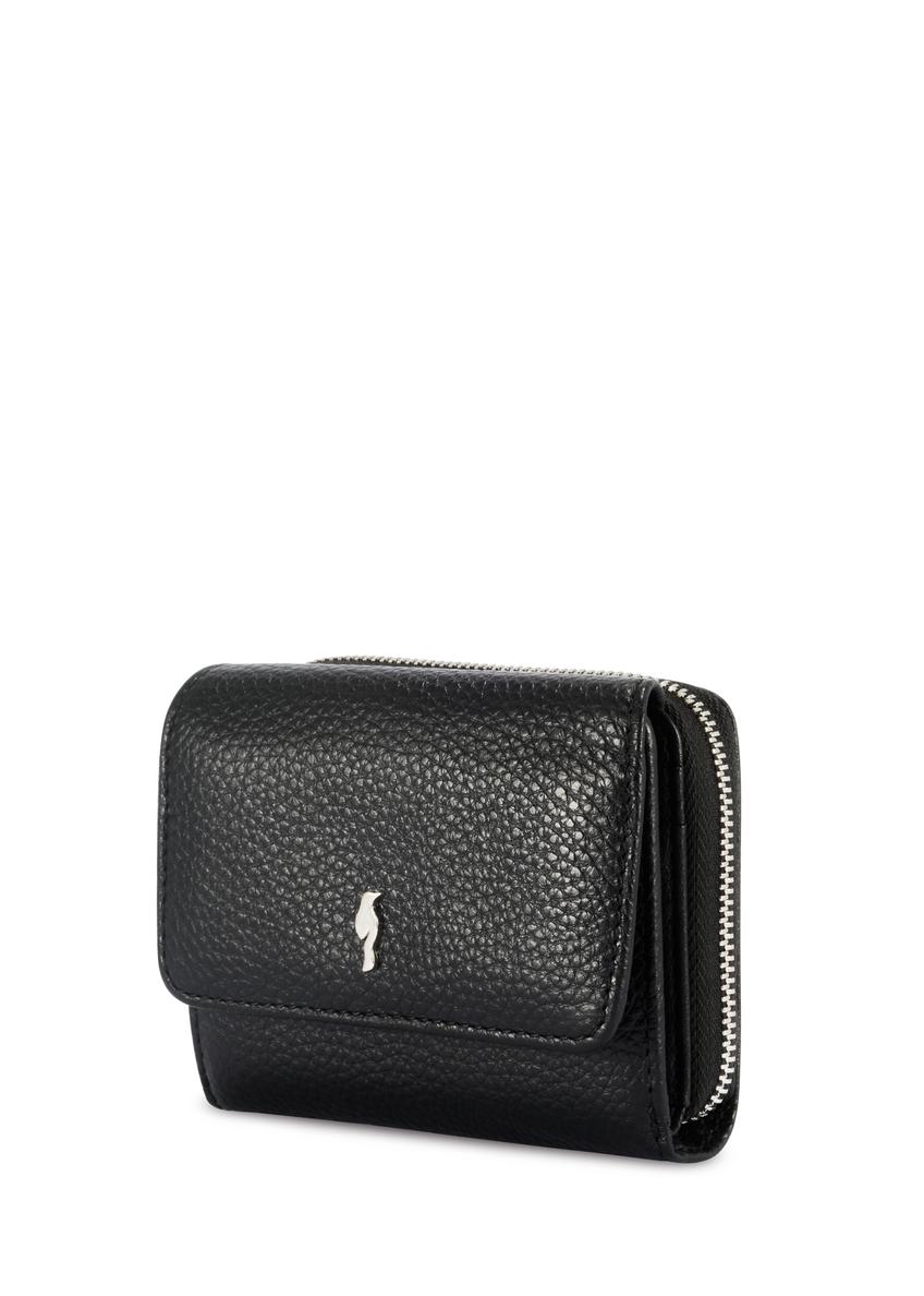 Black leather women's wallet PORES-0802R-98(Z25)
