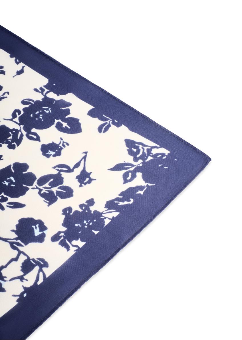 Blue floral women's scarf SZADT-0190-7P(W26)