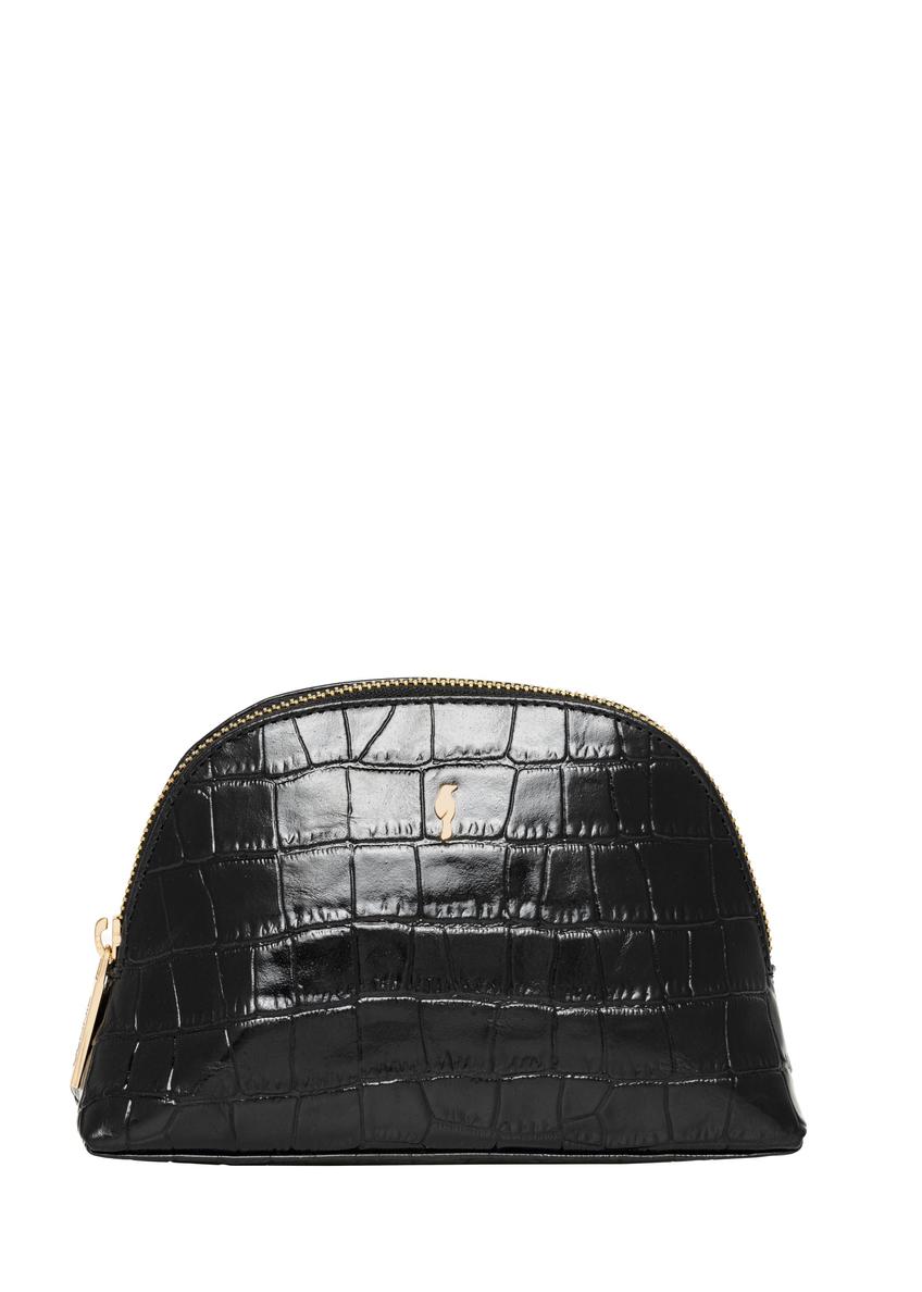 Black croco cosmetic bag TOREC-1312-99(Z26)
