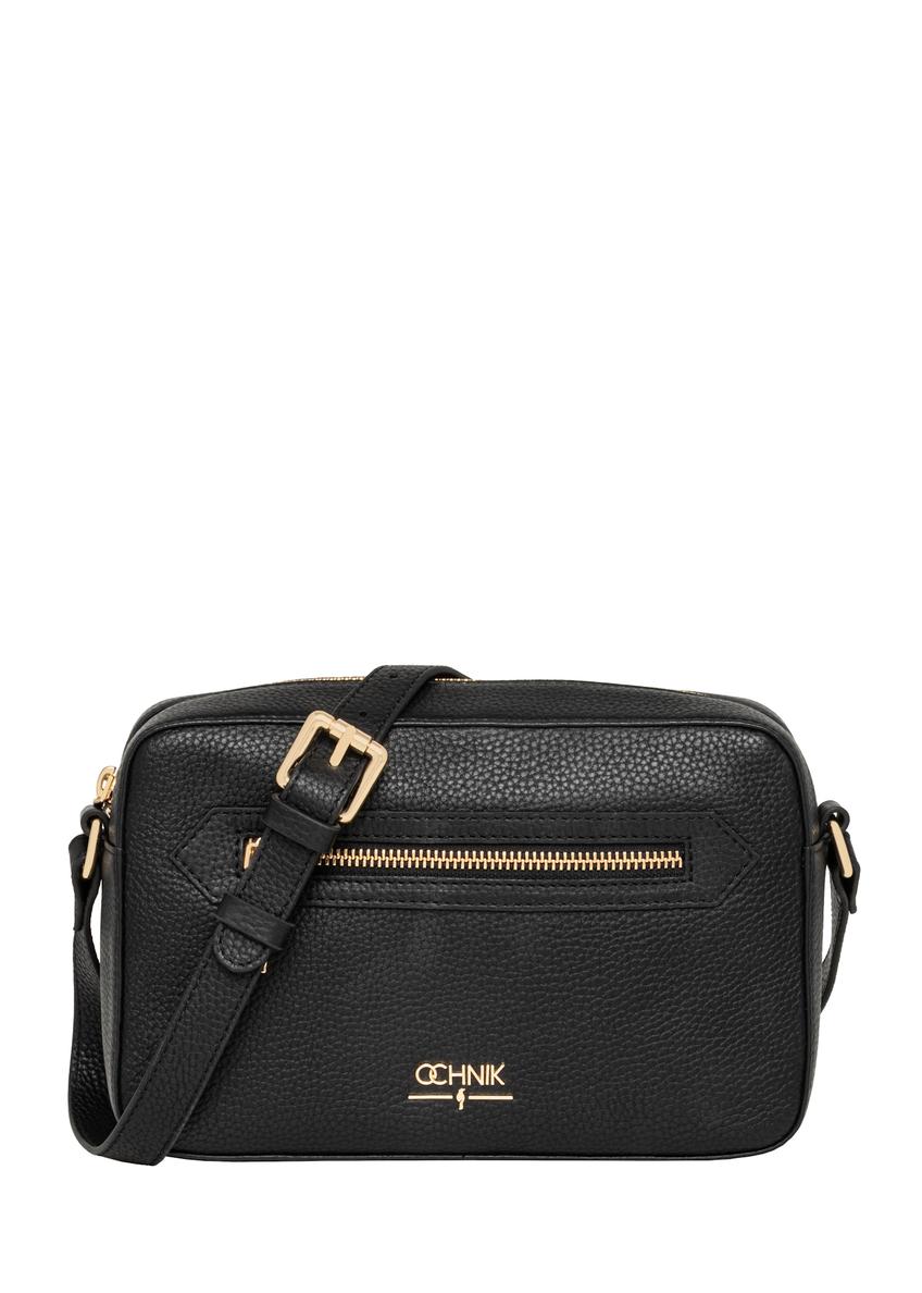 Small black women's messenger bag TORES-1427-9I(Z26), front product view on white background.