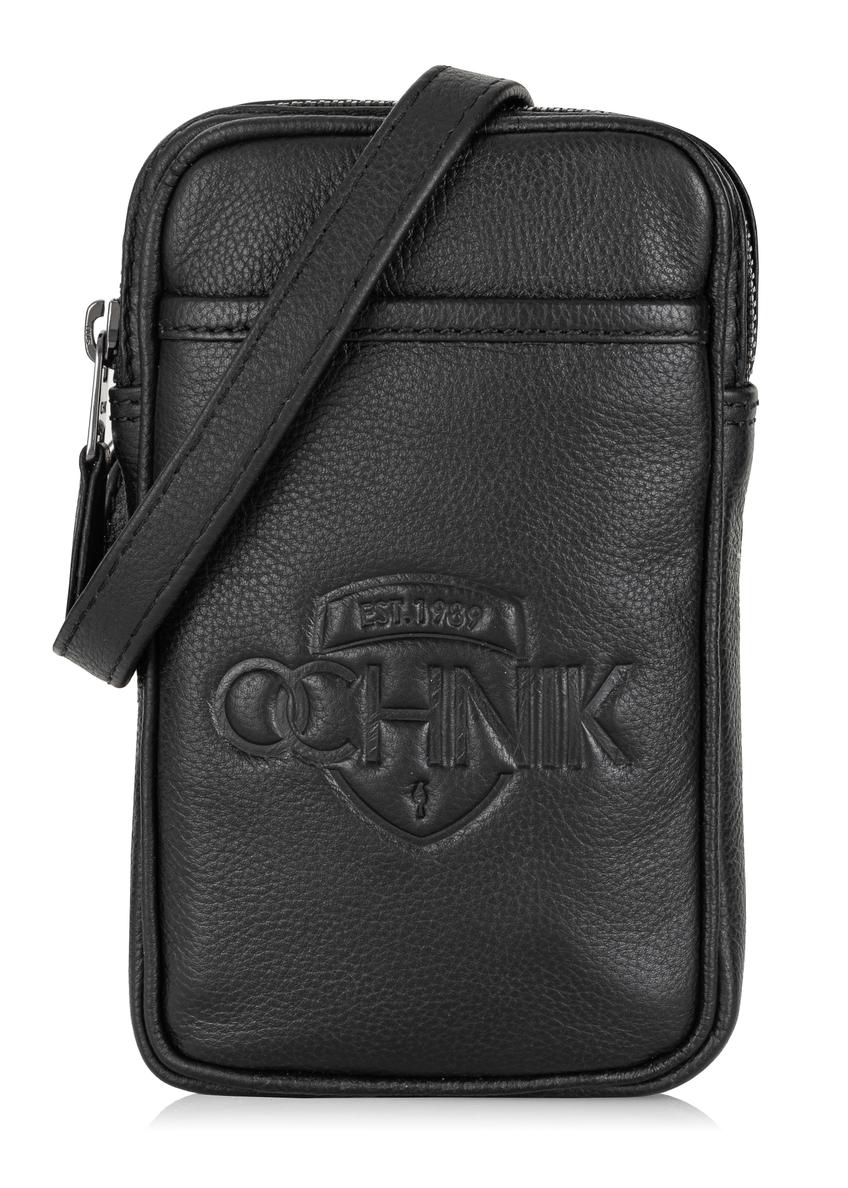 Men's embossed leather pouch PORMS-0515A-99(W23)-01