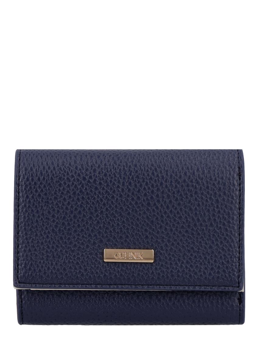 Dark navy blue medium women's wallet POREC-0440-7E(Z26)