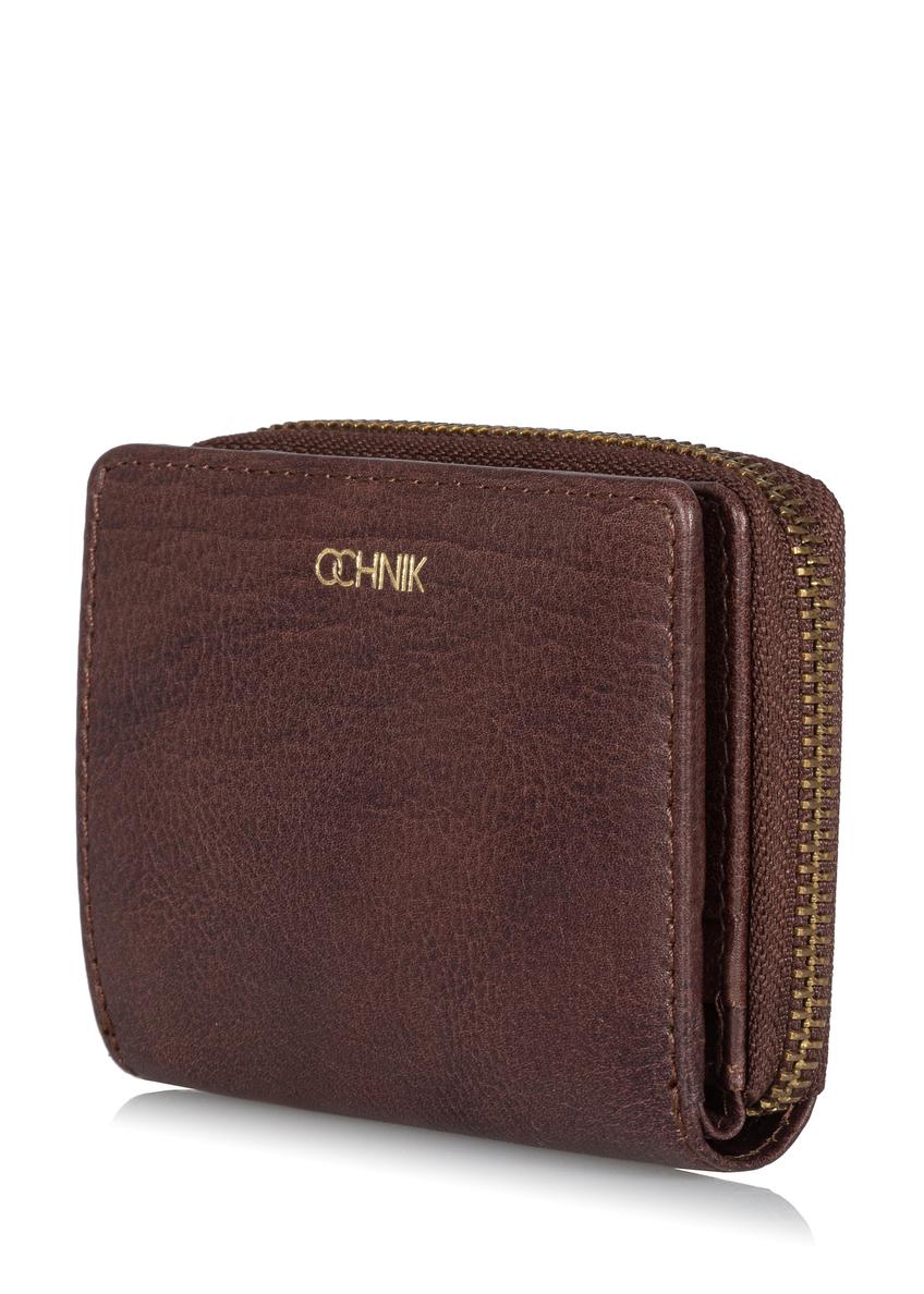 Women's small brown leather wallet PORES-0810A-88(Z23)