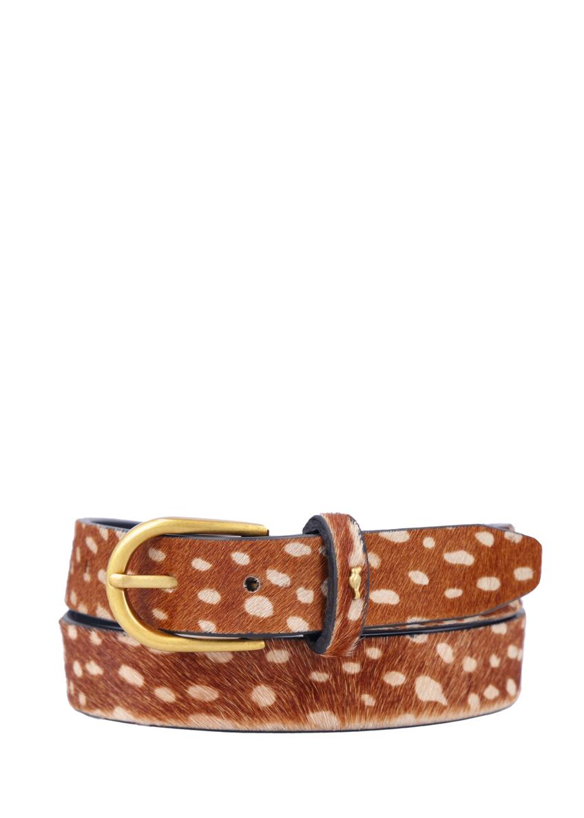 Women's leather belt PASDS-0333-1E(Z26) - front product view, on white background.