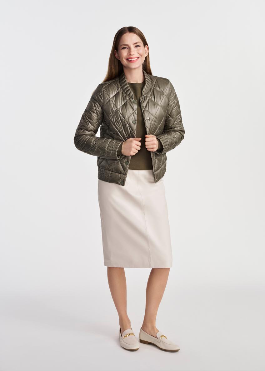 Women's transitional jacket khaki KURDT-0564-55(W25)-01