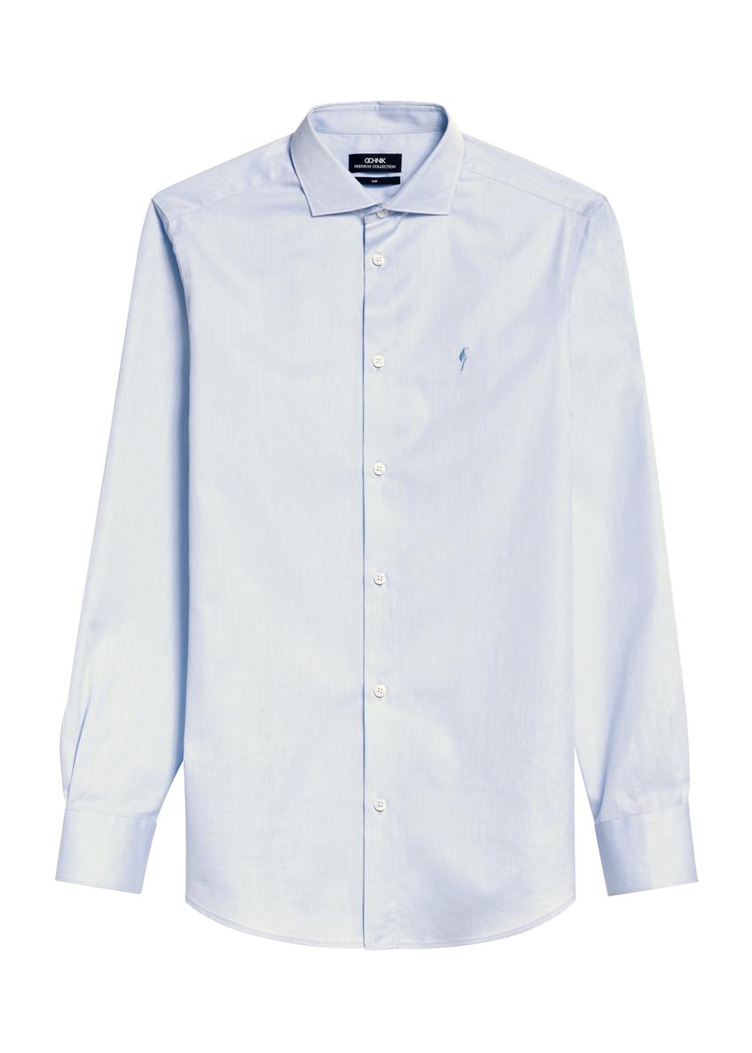 Blue men's shirt KOSMT-0352-62(Z25)