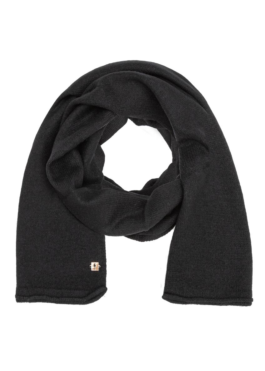 Cashmere black scarf for women SZADT-0093-99(Z24)