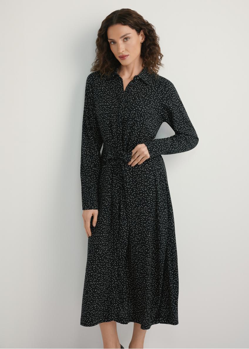 Black polka dot dress SUKDT-0258-9P(W26)