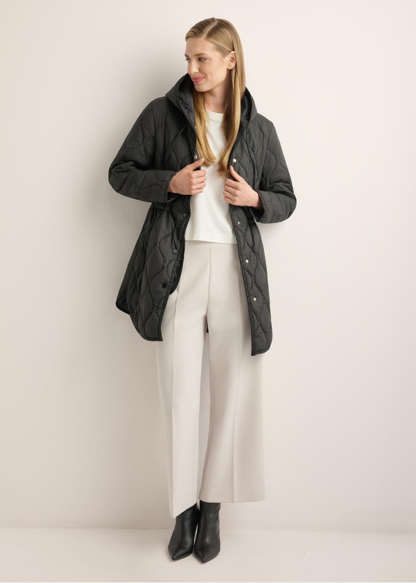 Black women's quilted jacket KURDT-0654-99(W26)