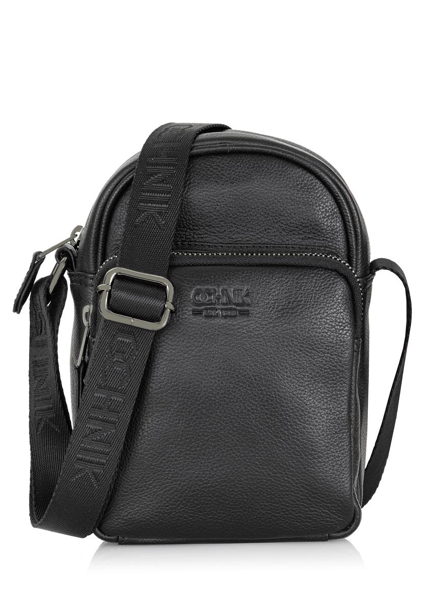 Black leather men's bag TORMS-0017R-99(W25)