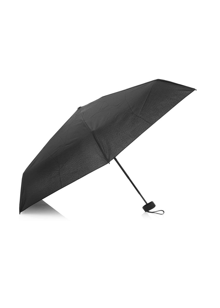 Black women's umbrella with case PARSD-0038-99(W25), unfolded view of the product on a white background.