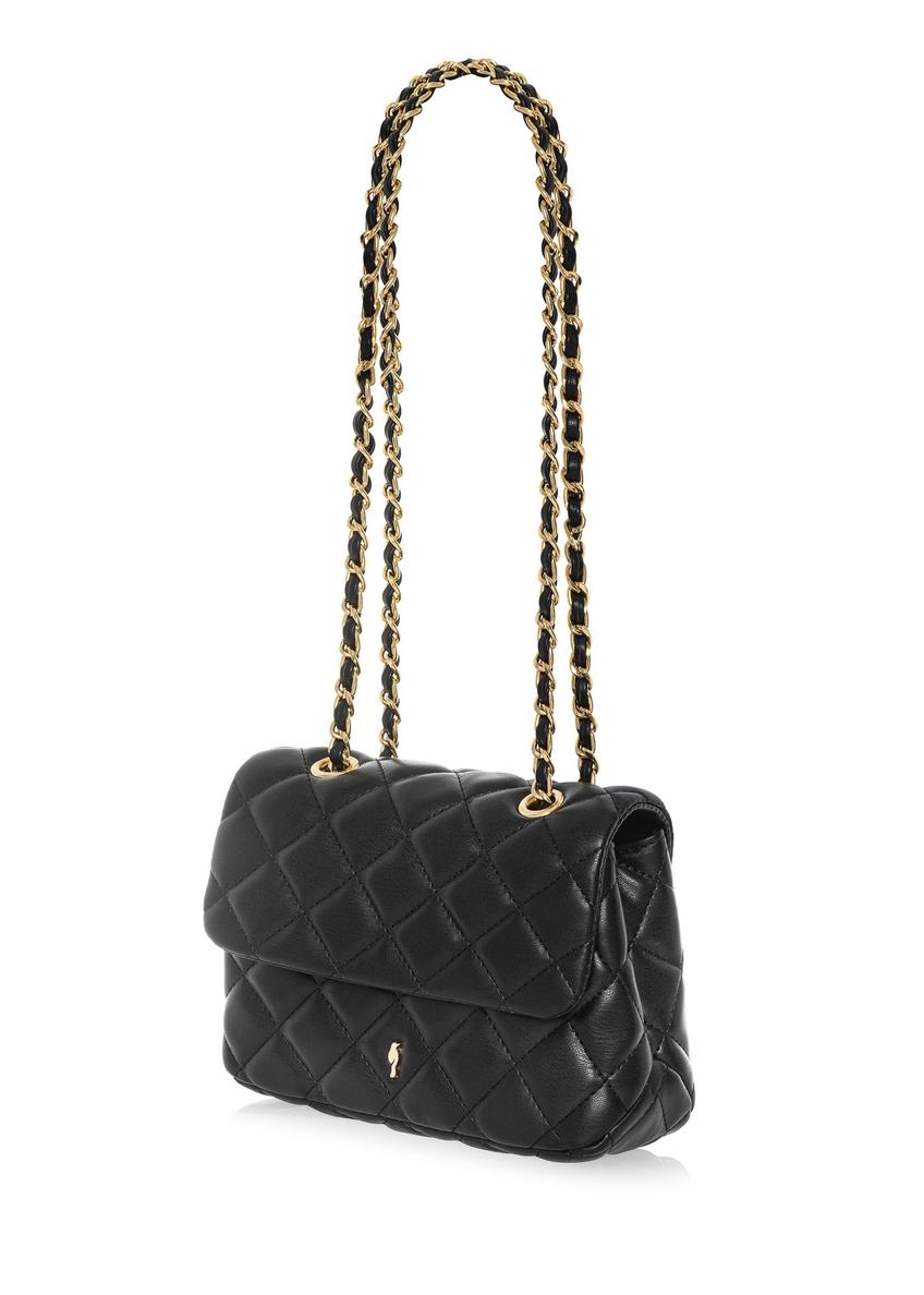 Black quilted women's handbag TOREC-0932B-99(W25)