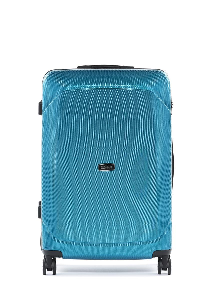 Large suitcase on wheels WALPC-0014-7B-28(W26), front view of the product on a white background.