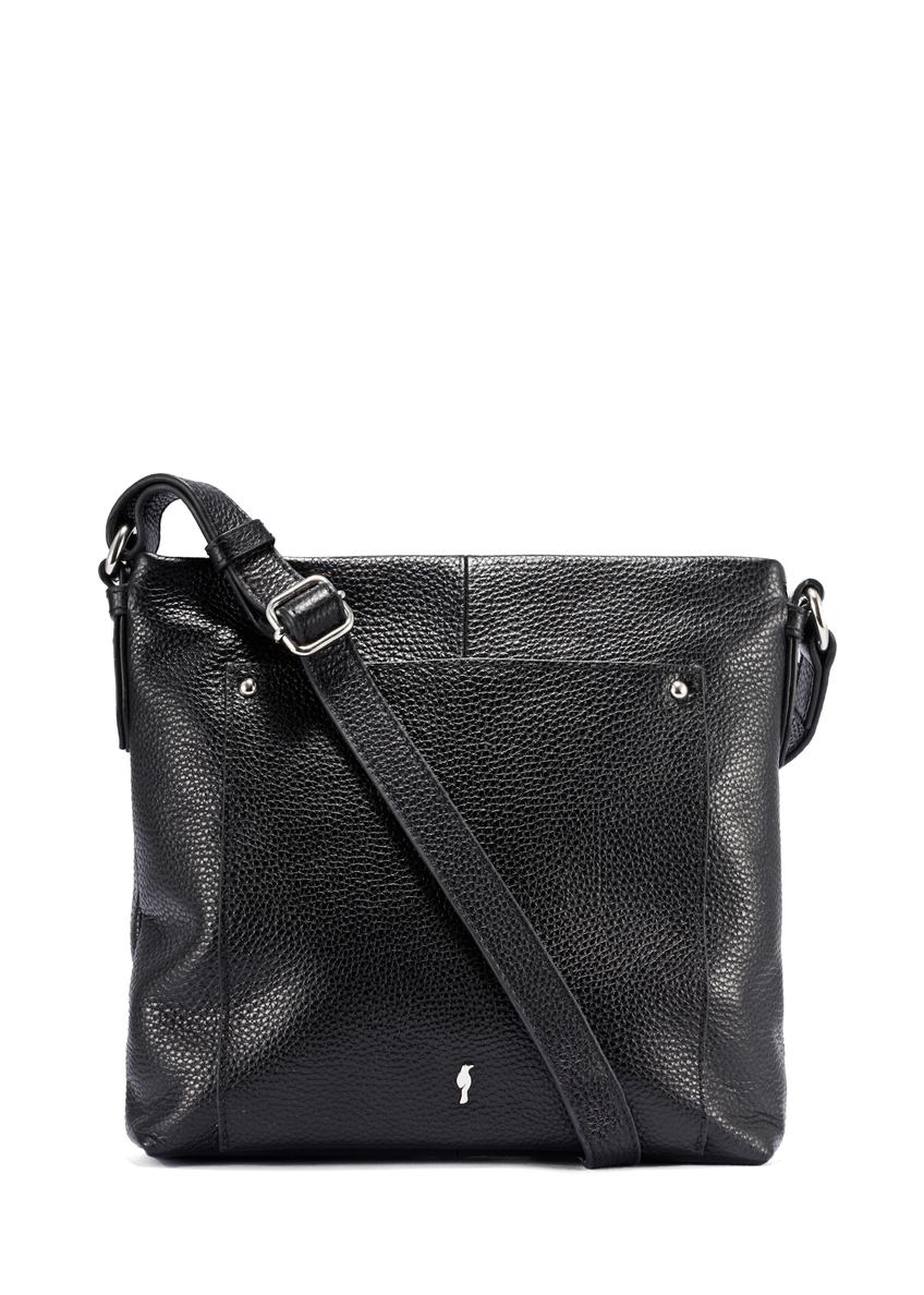 Black leather women's handbag TORES-1157-99(Z25)