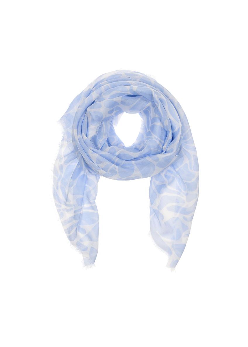 Women's scarf with floral pattern SZADT-0156-61(W24)-01
