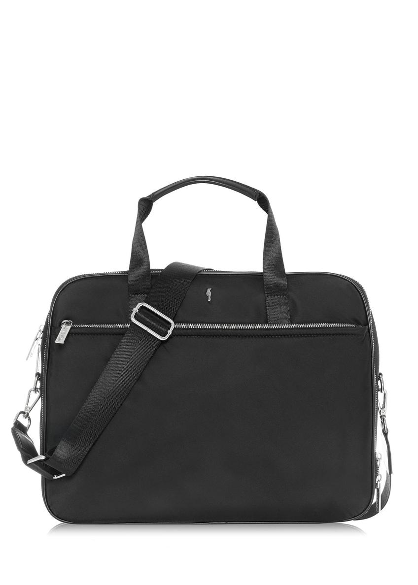 Black large women's laptop bag TOREN-0305-99(W25)