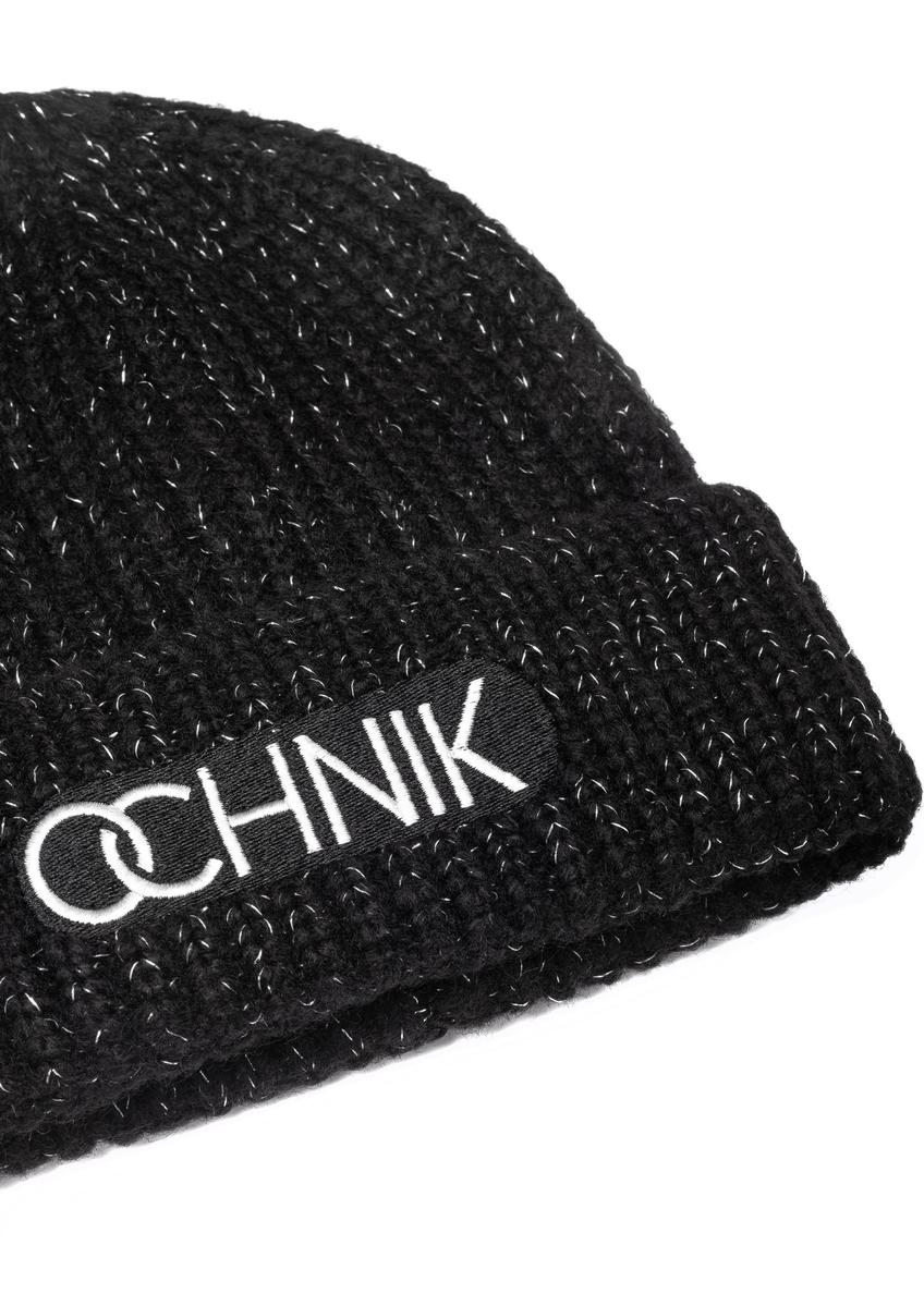 Black women's hat with the OCHNIK logo CZADT-0075A-99(Z25)