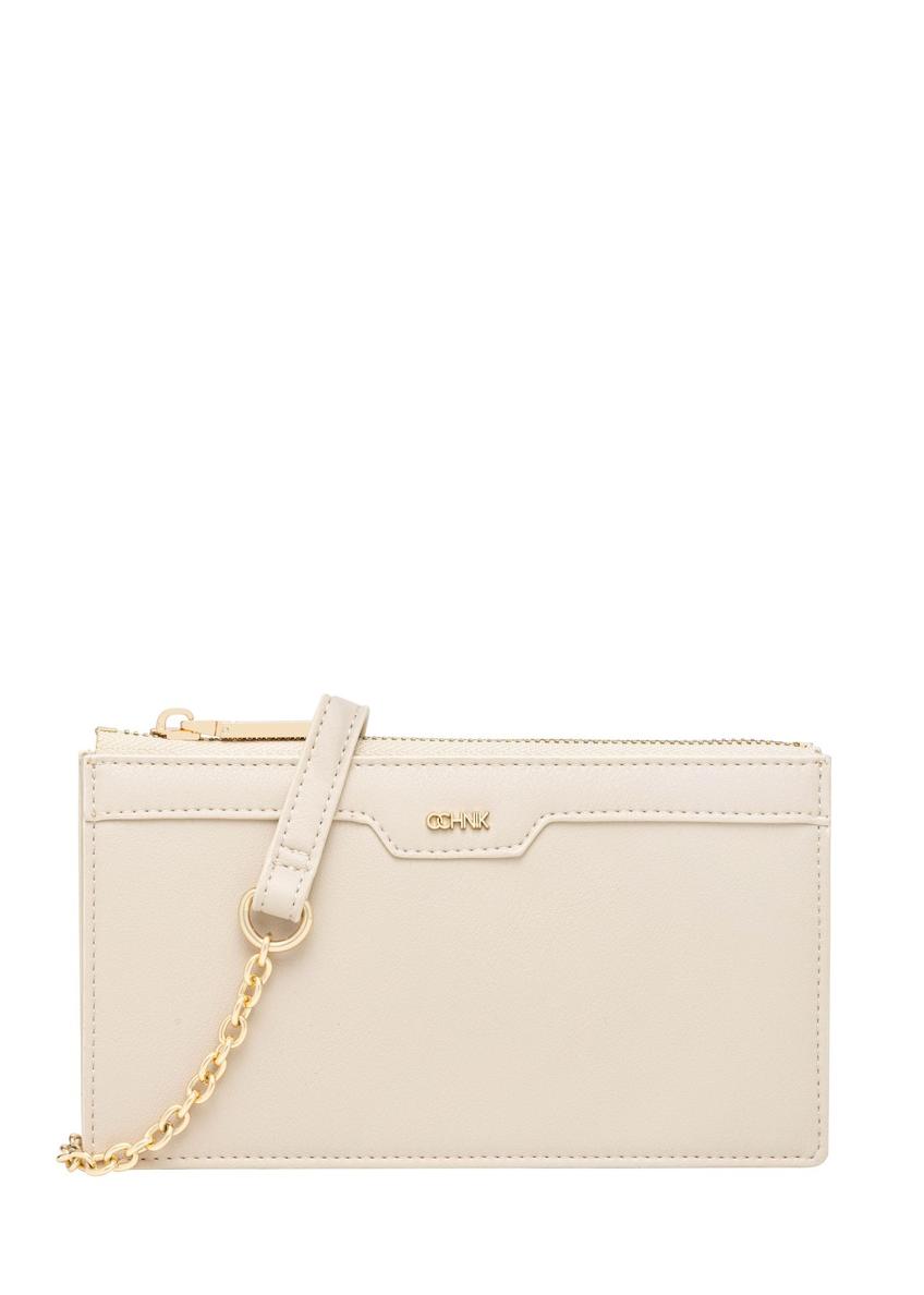 Cream phone case bag TOREC-1349-0B(Z26) - front product view, on white background.