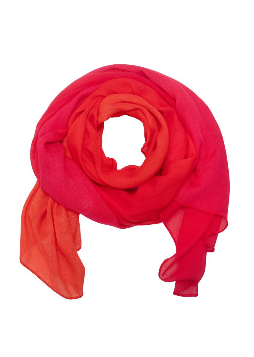 Red ombre women's scarf SZADT-0139-42(W23)