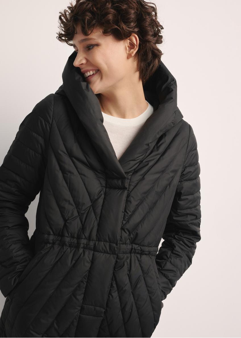 Women's long jacket with quilting KURDT-0523-98(Z25)