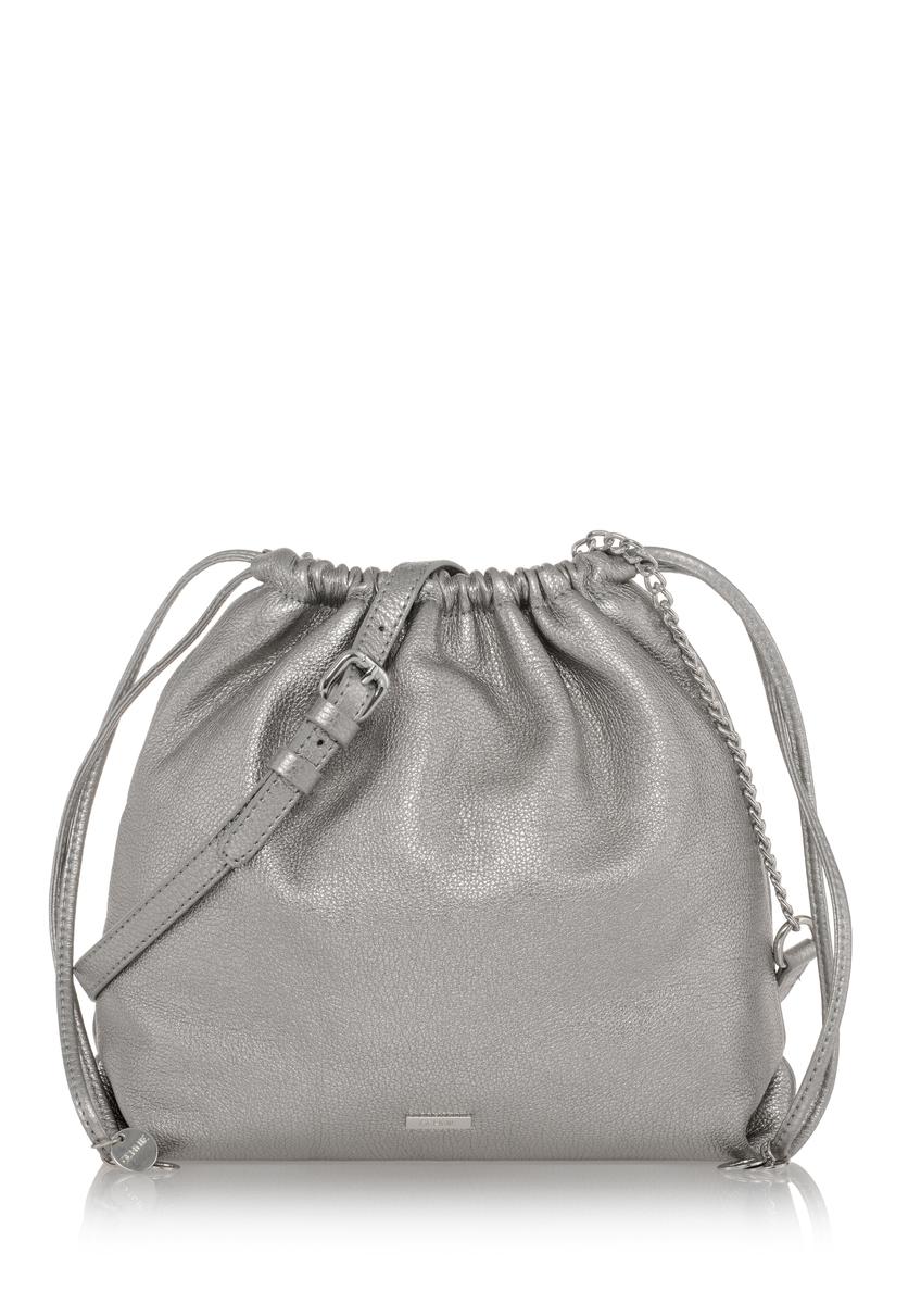 Bag silver leather bag TORES-0905-92(W23)-07