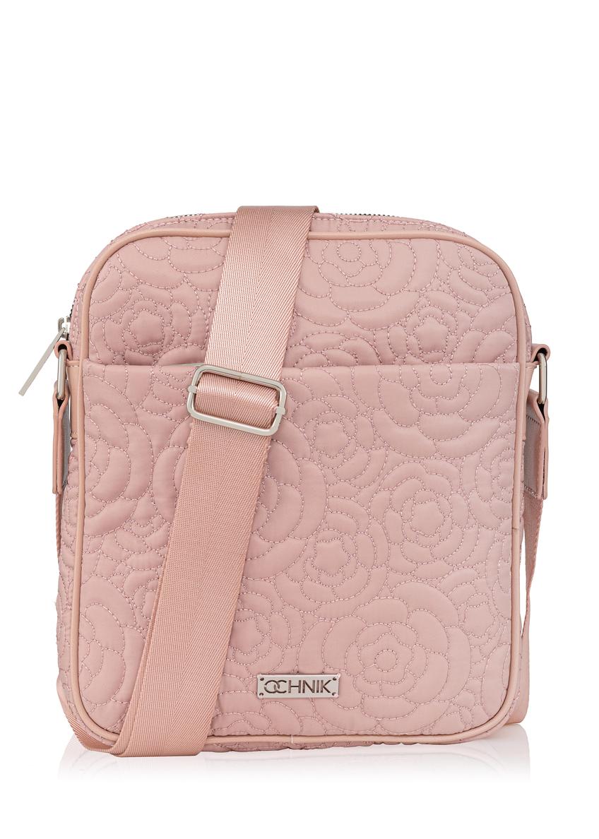 Pink women's sachet with embroidery TOREN-0253-31(W23)-08