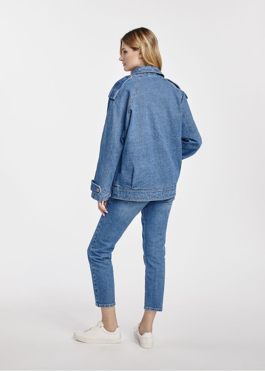 Oversized women's denim jacket KURDT-0568-69(W25)