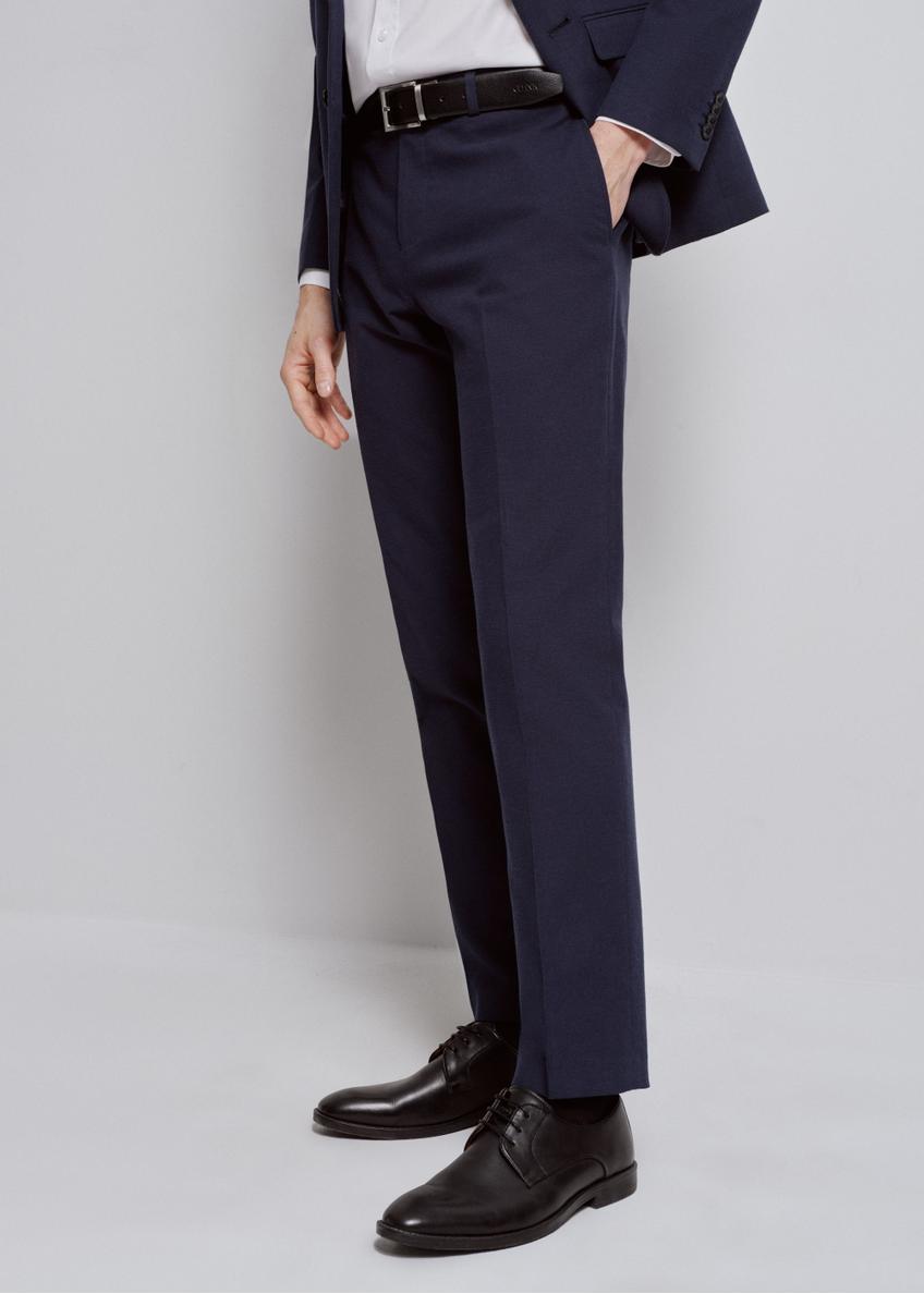 Navy blue men's suit pants SPOMT-0099-69(W24)-01