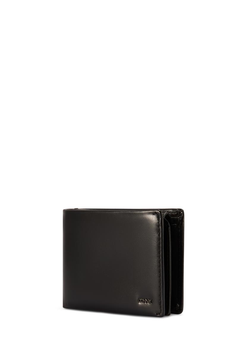 Black leather men's wallet PORMS-0663-99(Z25)