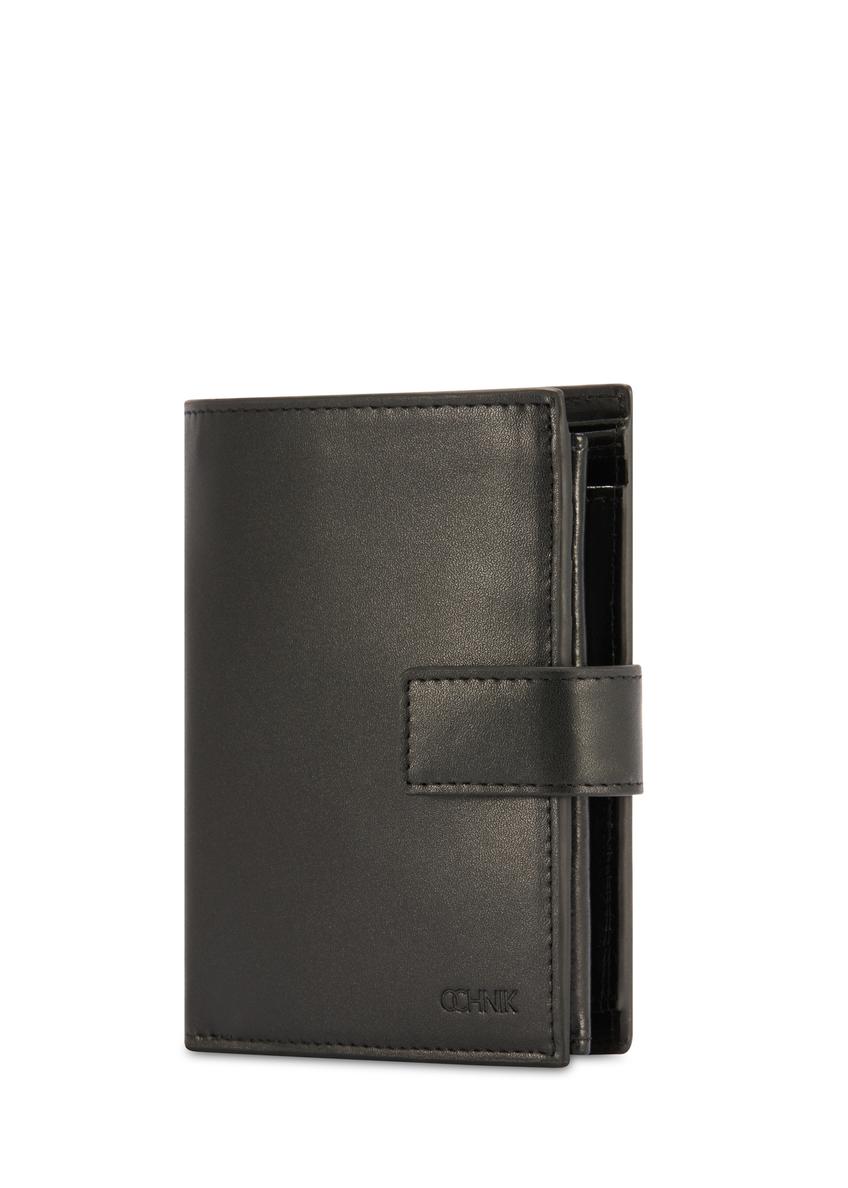 Black leather men's wallet PORMS-0656-99(Z25)