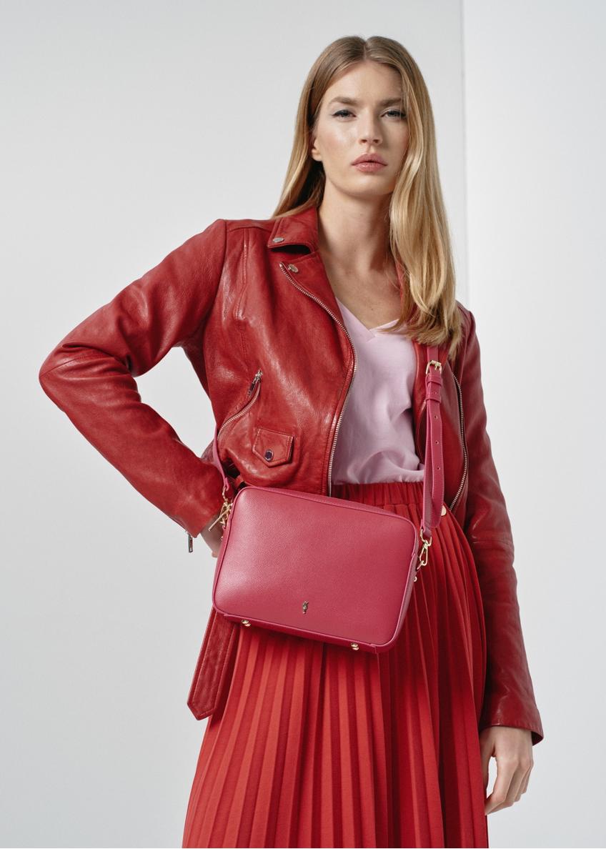 Fuchsia classic women's handbag TOREC-0003F-32(W24)