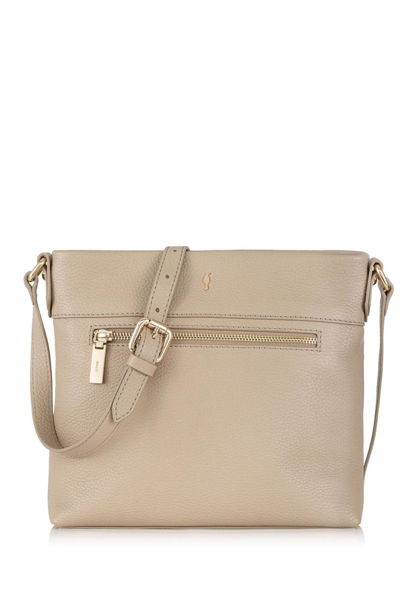 Leather beige women's shoulder bag TORES-0896B-81(Z24)-08