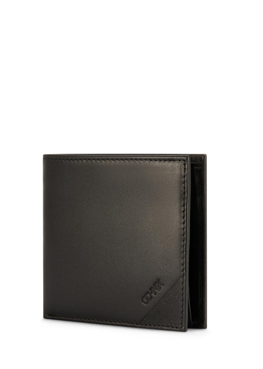 Black leather men's wallet PORMS-0655-99(Z25)