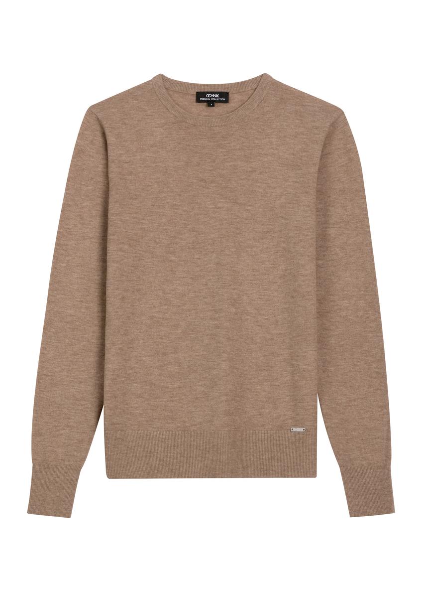 Camel wool sweater SWEDT-0267-1D(Z26)