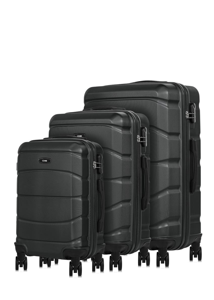 Set of suitcases on wheels 19'/24'/28' WALAB-0077-99(W25))