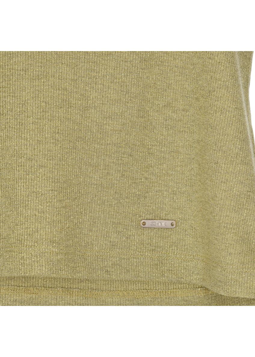 Women's V neck blouse BLUDT-0149-55(W22)