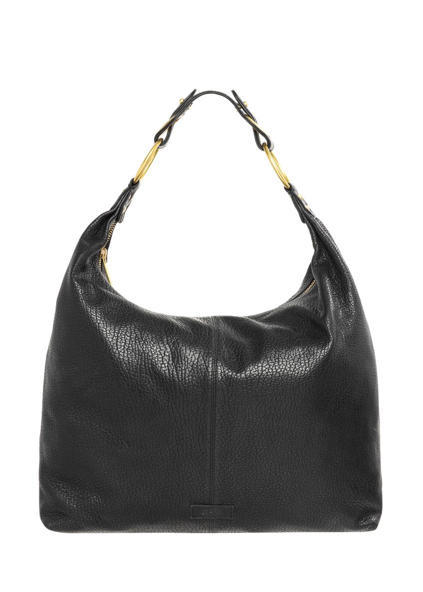 Women's leather shoulder shopper bag TORES-1335-9I(Z26), front product view on white background.