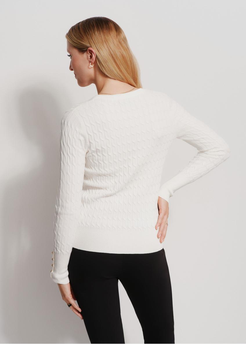 Cream women's sweater SWEDT-0212-12(Z24)