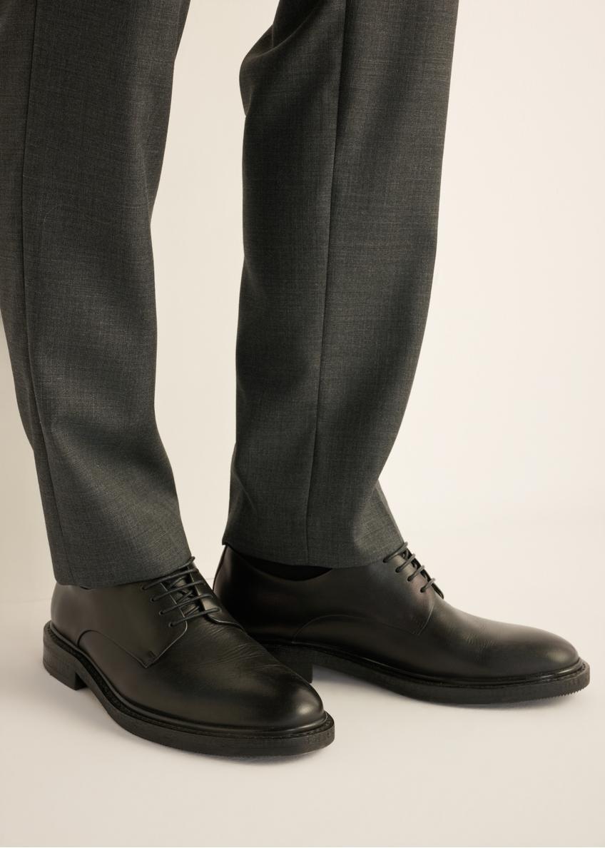 Black leather men's shoes BUTYM-0553-99(Z26)