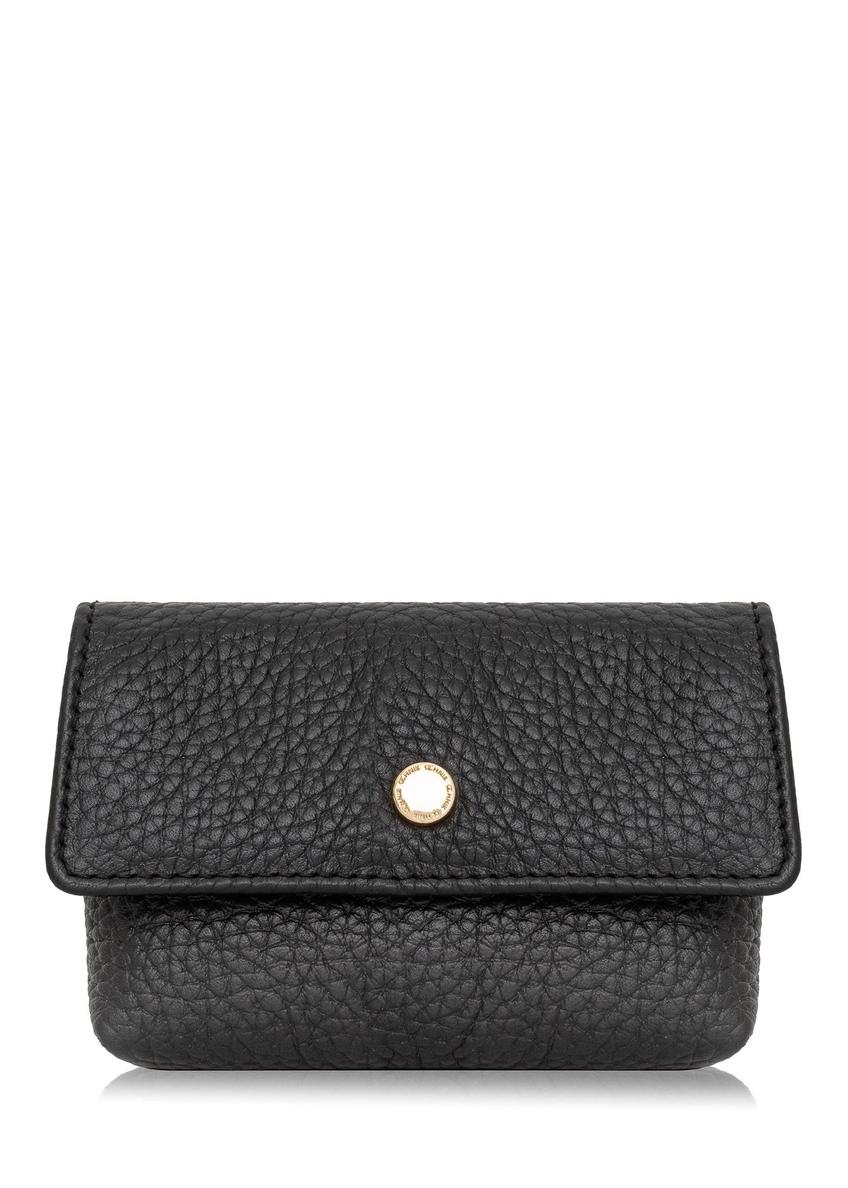 Black small leather women's wallet PORES-0895E-99(Z24)