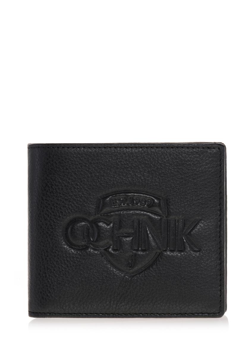 Men's leather wallet with embossing PORMS-0009A-99(W23)-06