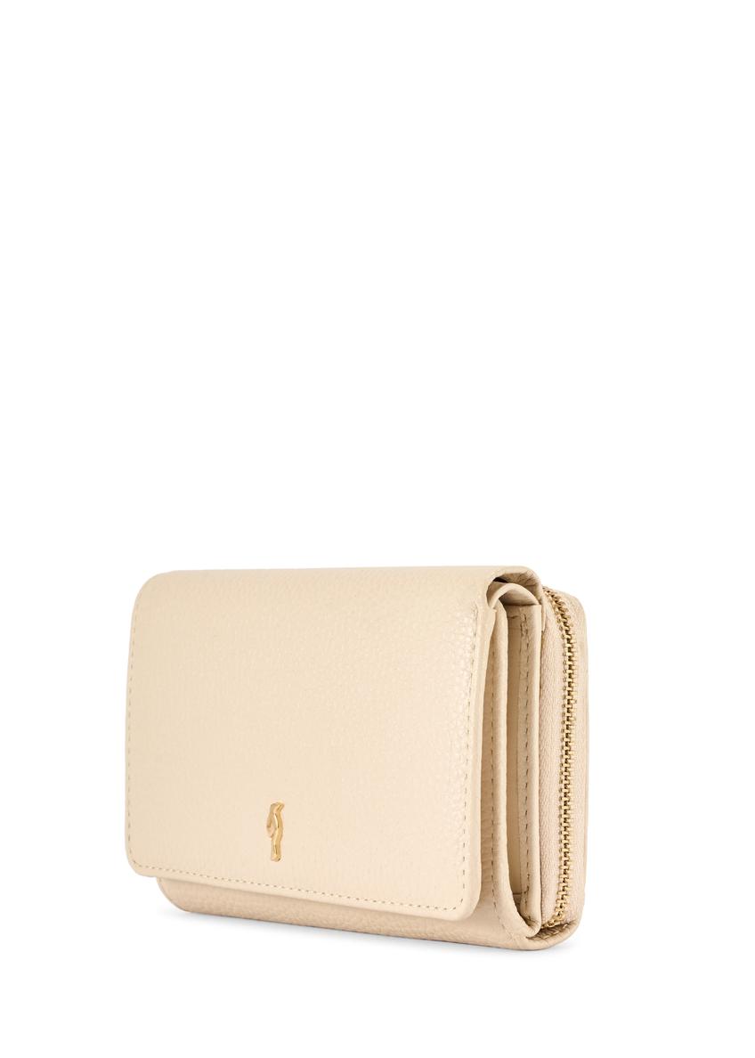 Large cream leather women's wallet PORES-0801R-0B(W26)