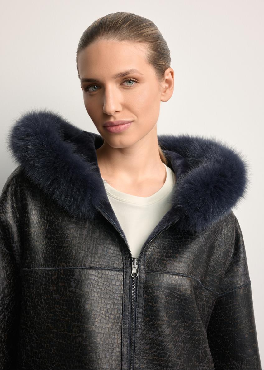 Women's double-sided leather sheepskin coat KOZDS-0094-1397(Z25)