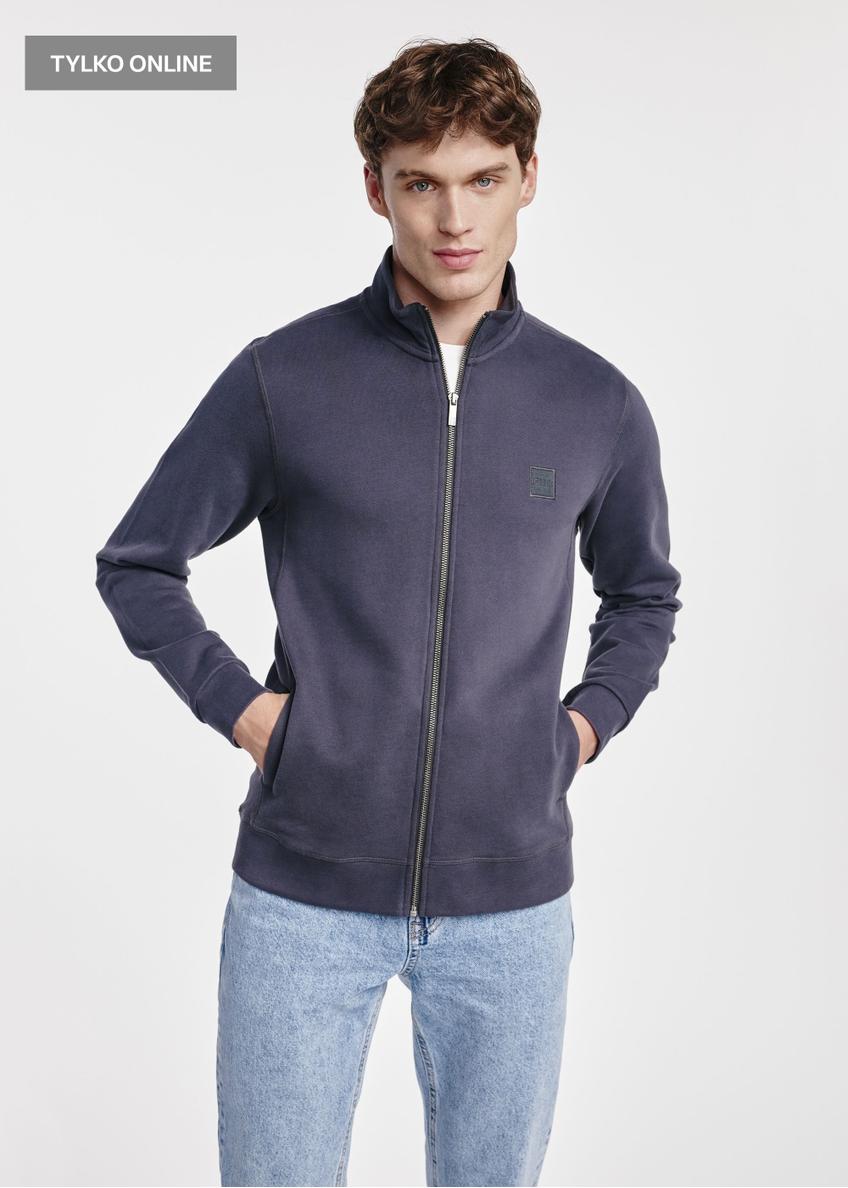 Graphite men's zip-up sweatshirt BLZMT-0061-95(W25)