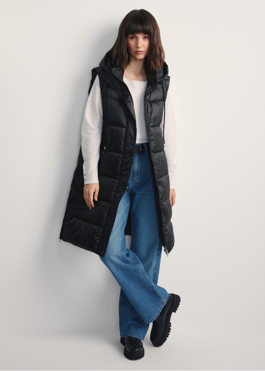 Black insulated women's vest KAMDT-0028-99(Z25)