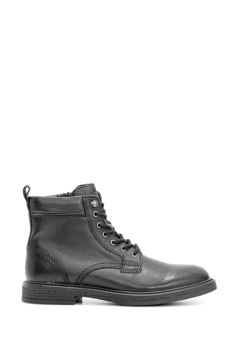 Black suede men's ankle boots BUTYM-0516-98(Z25)