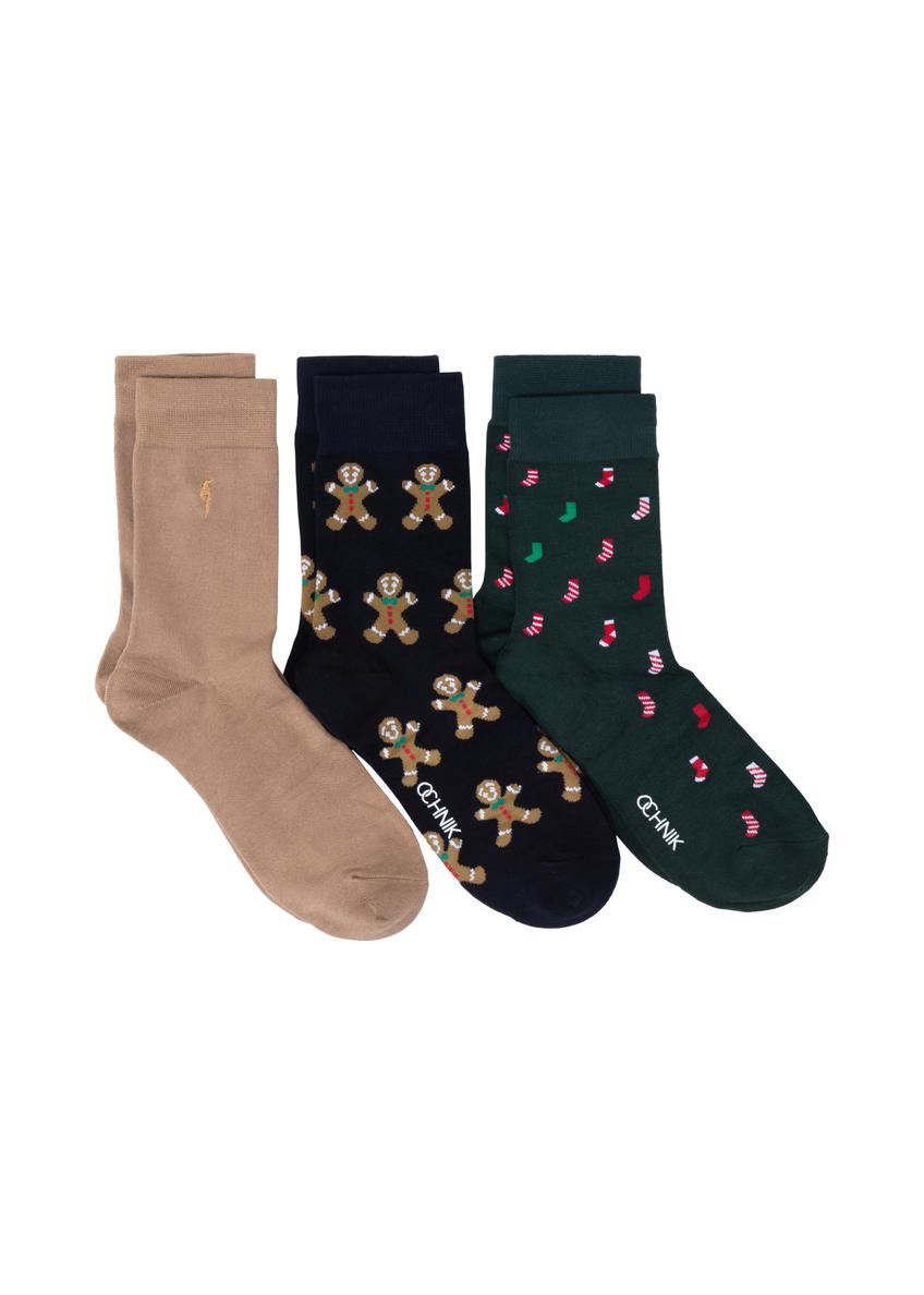 Set of men's Christmas socks ZESMT-0029-15(Z24)-01