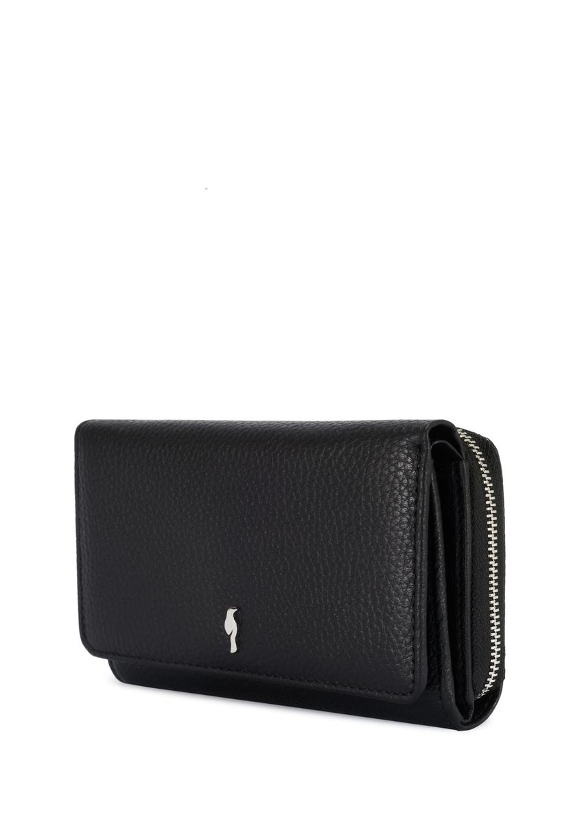 Large black leather women's wallet PORES-0801R-98(Z25)