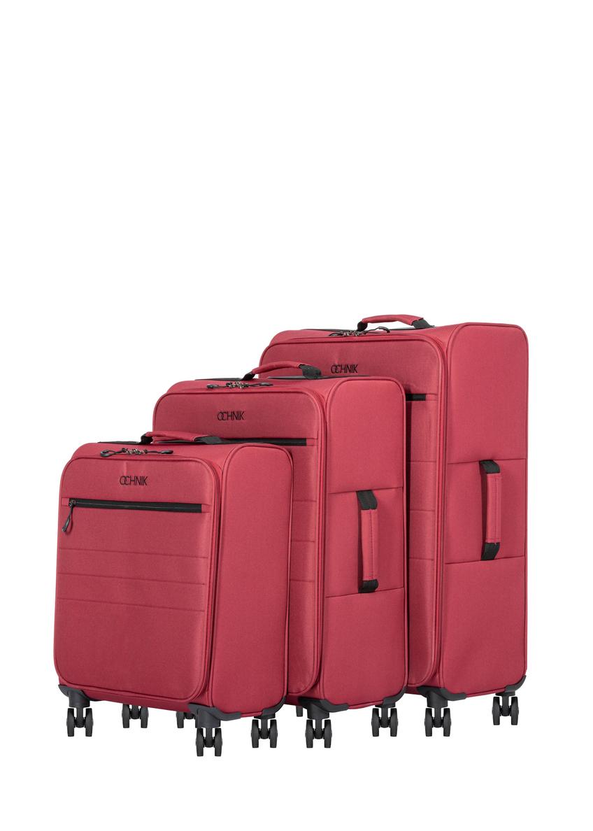 Set of 19"/24"/28" trolley suitcases WALNY-0045-4B(W26), diagonal product view on a white background.